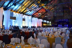Celebrate your non-profit and corporate gala, dinner, or banquet in style with specialty linen, draping, lighting, and place settings.