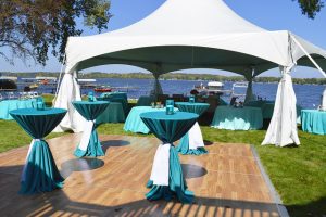 Wedding: Teal & White – Lakeside Private Residence