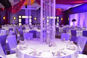 Wedding: Purple & Uplights – Mystic Lake