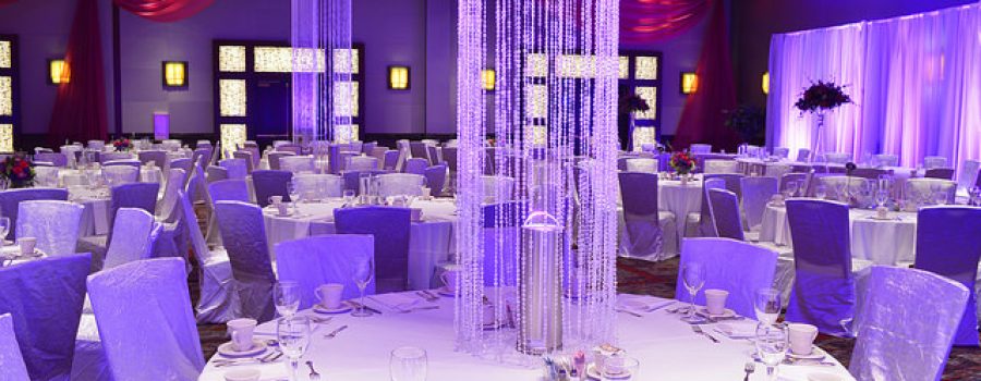 Wedding: Purple & Uplights – Mystic Lake