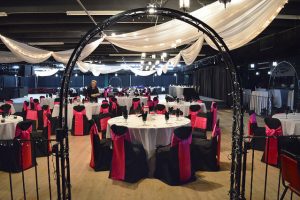 Wedding: Hot Pink & Black – Medina Entertainment Center